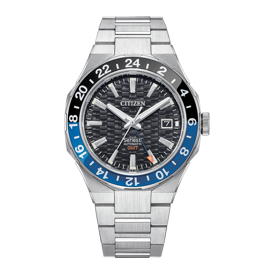 CITIZEN Series 8 Automatic Stainless Steel 41 MM Black Dial Watch NB6031-56E