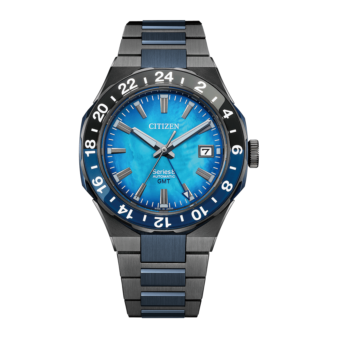 CITIZEN Series 8 Automatic SS With Grey and Blue Coating 41 MM Watch NB6036-52N