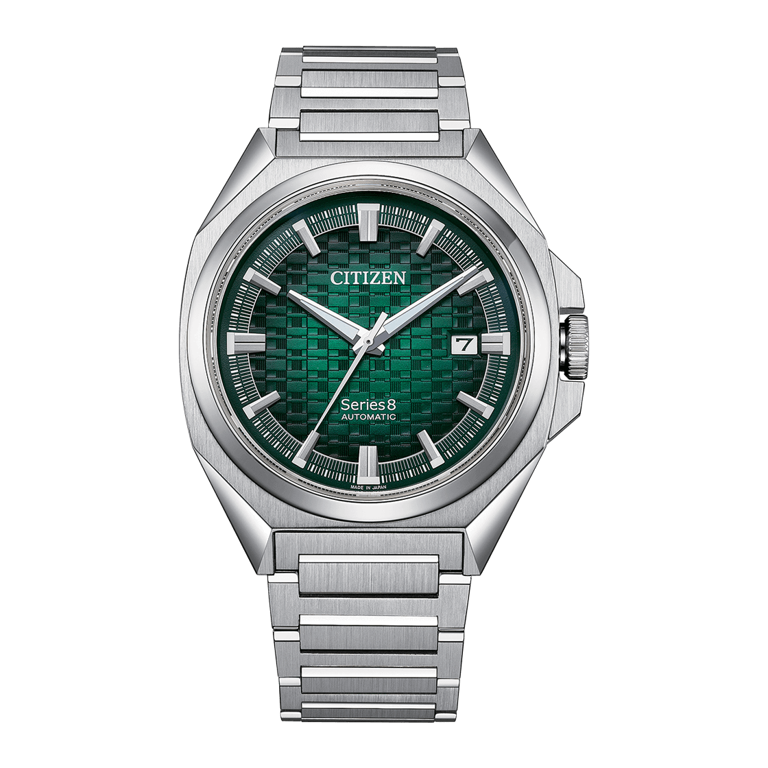 CITIZEN Series 8 Automatic Stainless Steel 40 MM Green Dial Watch NB6050-51W