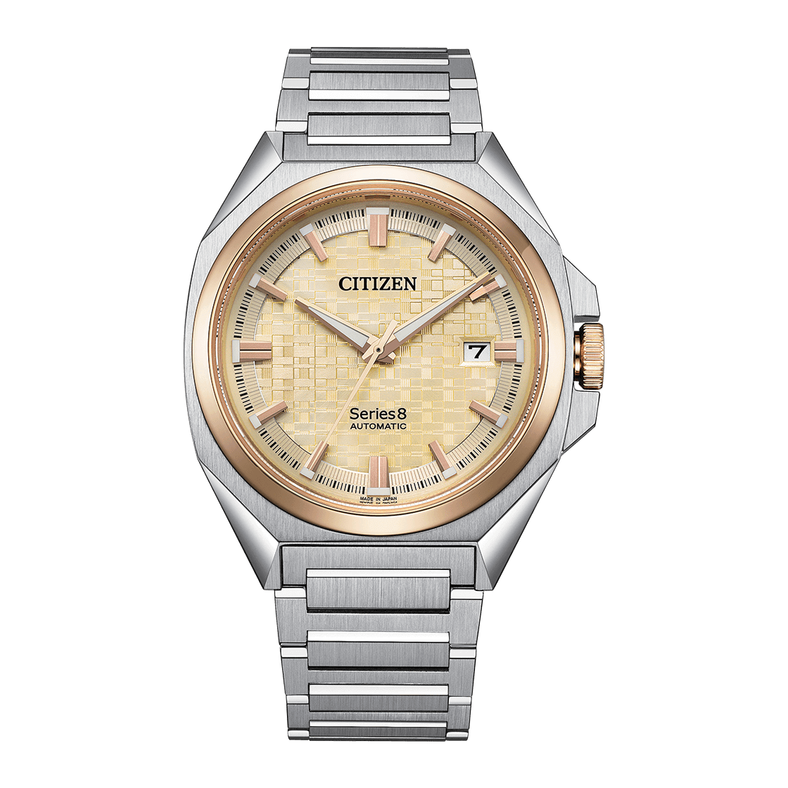 CITIZEN Series 8 Automatic Stainless Steel 40 MM Gold Dial Watch NB6059-57P