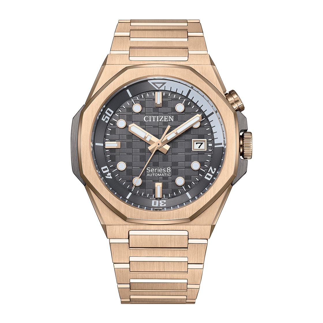 CITIZEN Series 8 Automatic Stainless Steel 42.6 MM Gray Dial Watch NB6069-53H