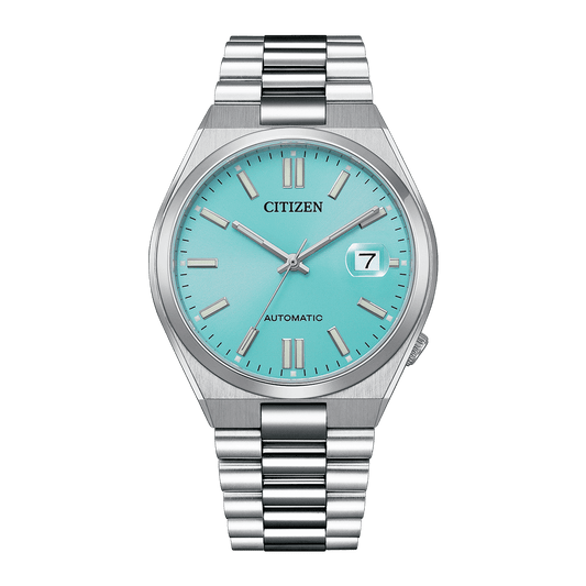 CITIZEN Mechanical Automatic Stainless Steel 40 MM Light Blue Dial Watch NJ0151-88M