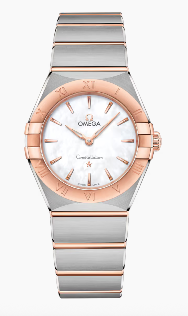 Omega Constellation 28 MM Quartz Steel - Sedna™ Gold On Steel Watch 131.20.28.60.05.001