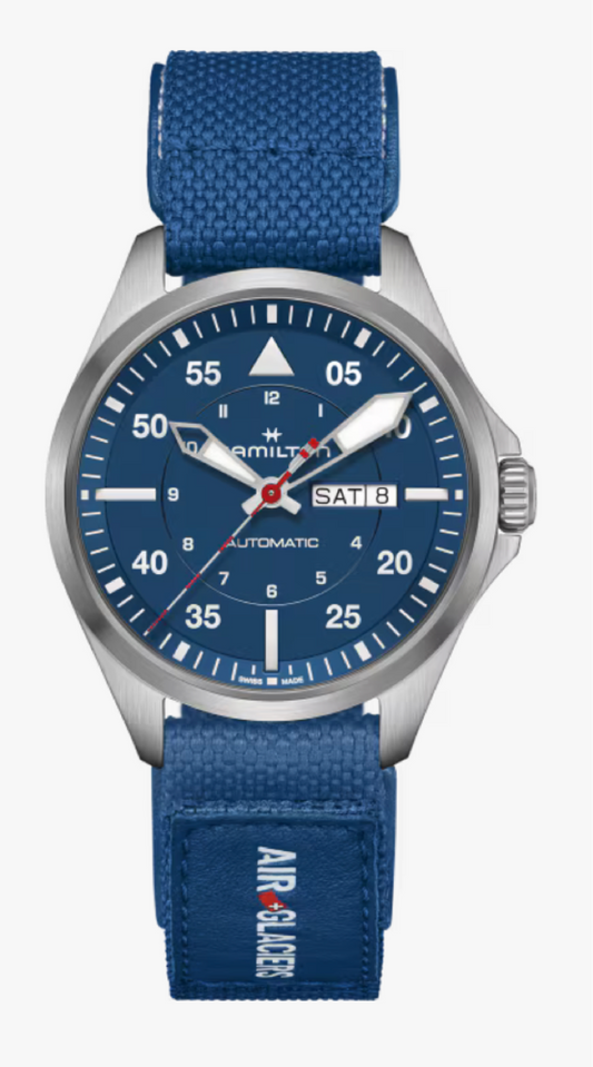 Hamilton Khaki Aviation Pilot Day Date Automatic 42 MM Blue Dial Watch H64655941
