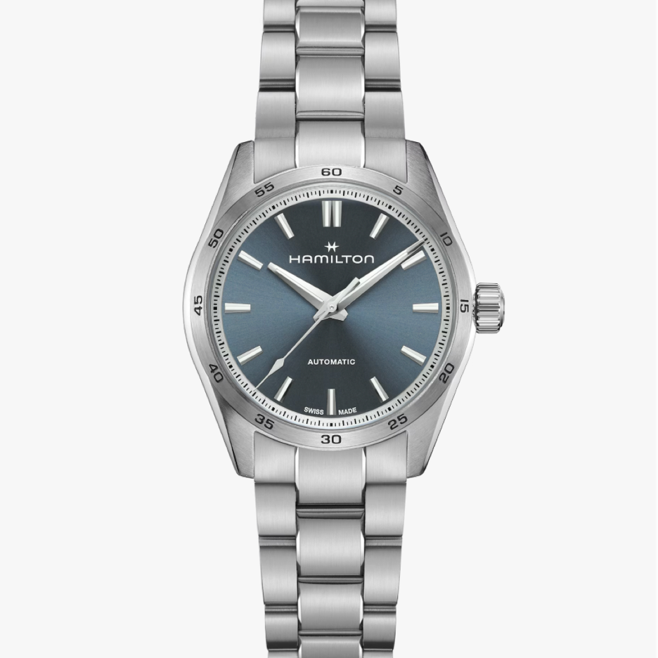 Hamilton Jazzmaster Open Heart Automatic 34 MM Blue Dial Watch H36105140