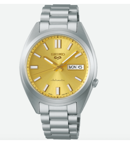 Seiko 5 Sports Series 38 MM SS Yellow Dial Automatic Watch SRPL59K1