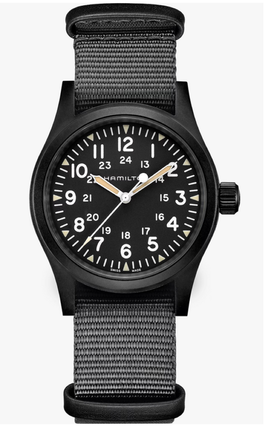 Hamilton Khaki Field Mechanical 38 MM Black Dial Watch H69409930
