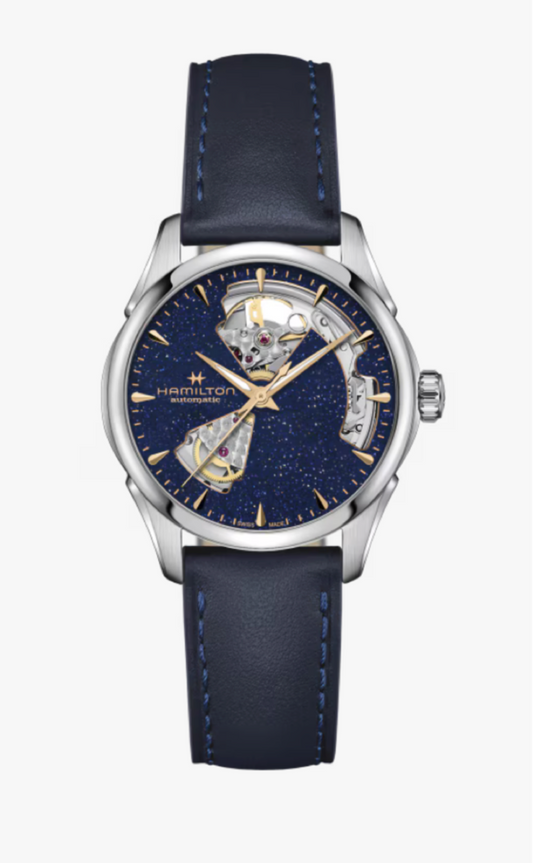 Hamilton Jazzmaster Open Heart Automatic 36 MM Blue Dial Watch H32215642