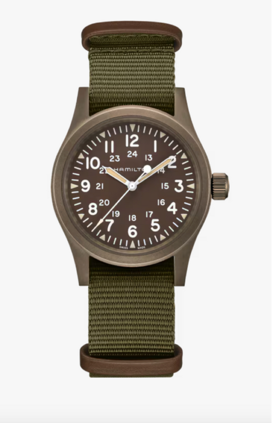 Hamilton Khaki Field Mechanical 38 MM Green Dial Watch H69449961