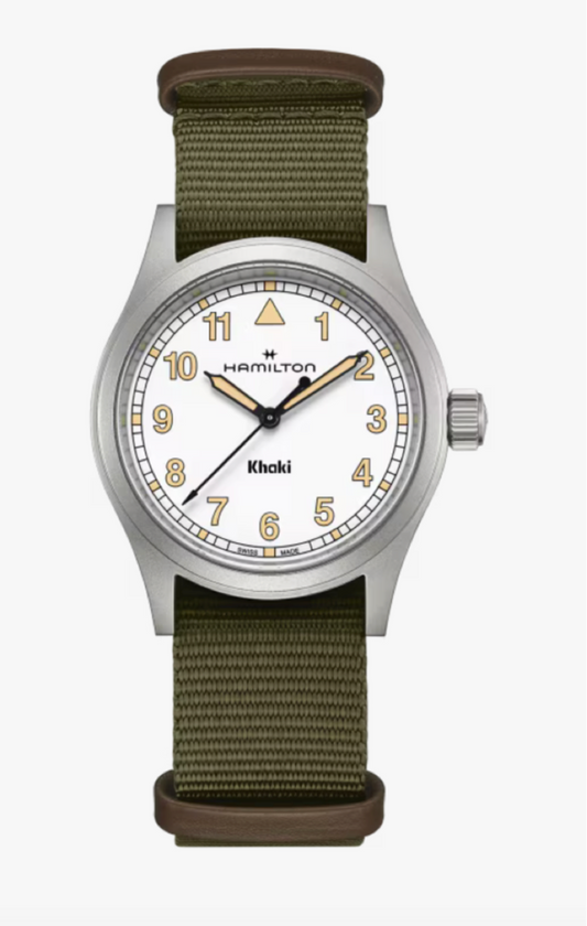 Hamilton Khaki Field Quartz 38 MM White Dial Watch H69401910