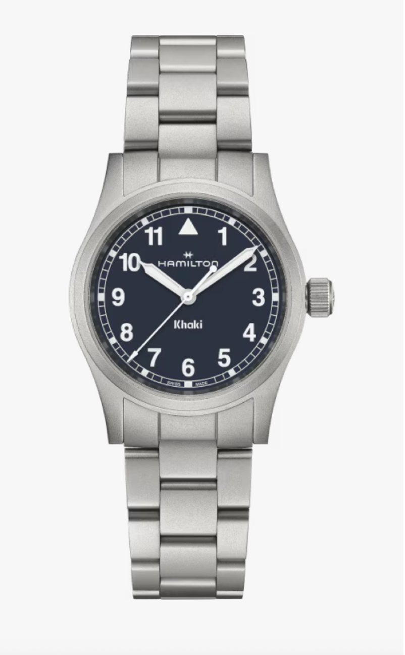 Hamilton Khaki Field Quartz 33 MM Blue Dial Watch H69301140