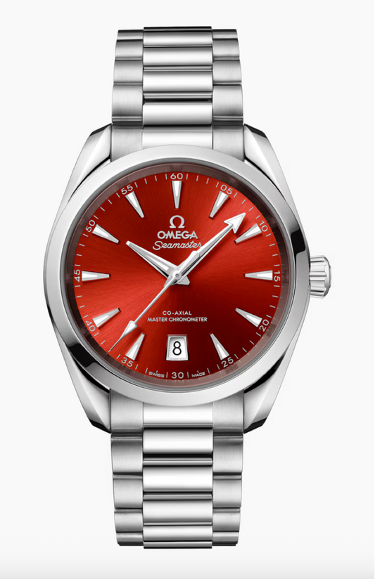 Omega Seamaster AQUA Terra Shades 38 MM Steel On Steel Terracotta Dial Watch 220.10.38.20.13.003