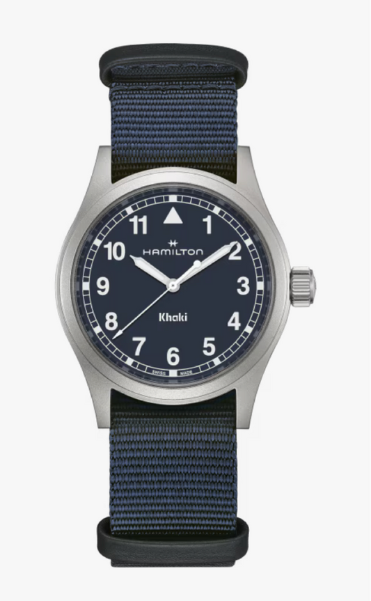 Hamilton Khaki Field Quartz 38 MM Blue Dial Watch H69401940
