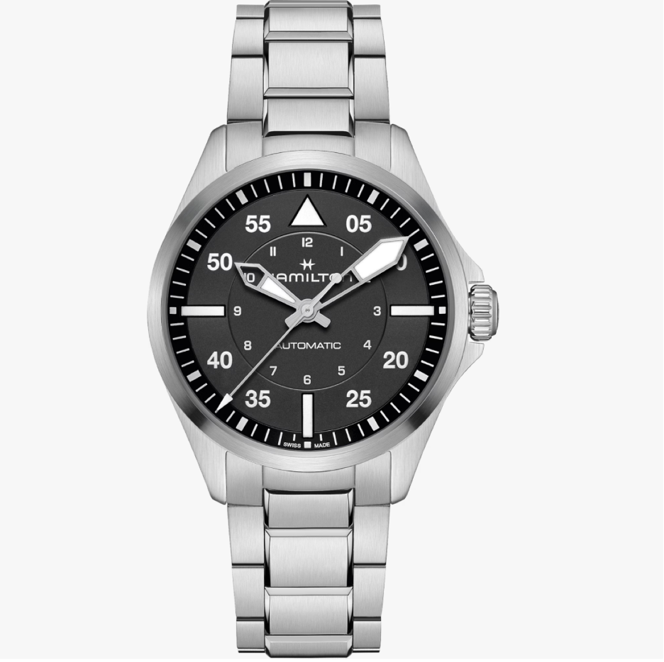 Hamilton Khaki Aviation Pilot Automatic 39 MM Black Dial Watch H76305130