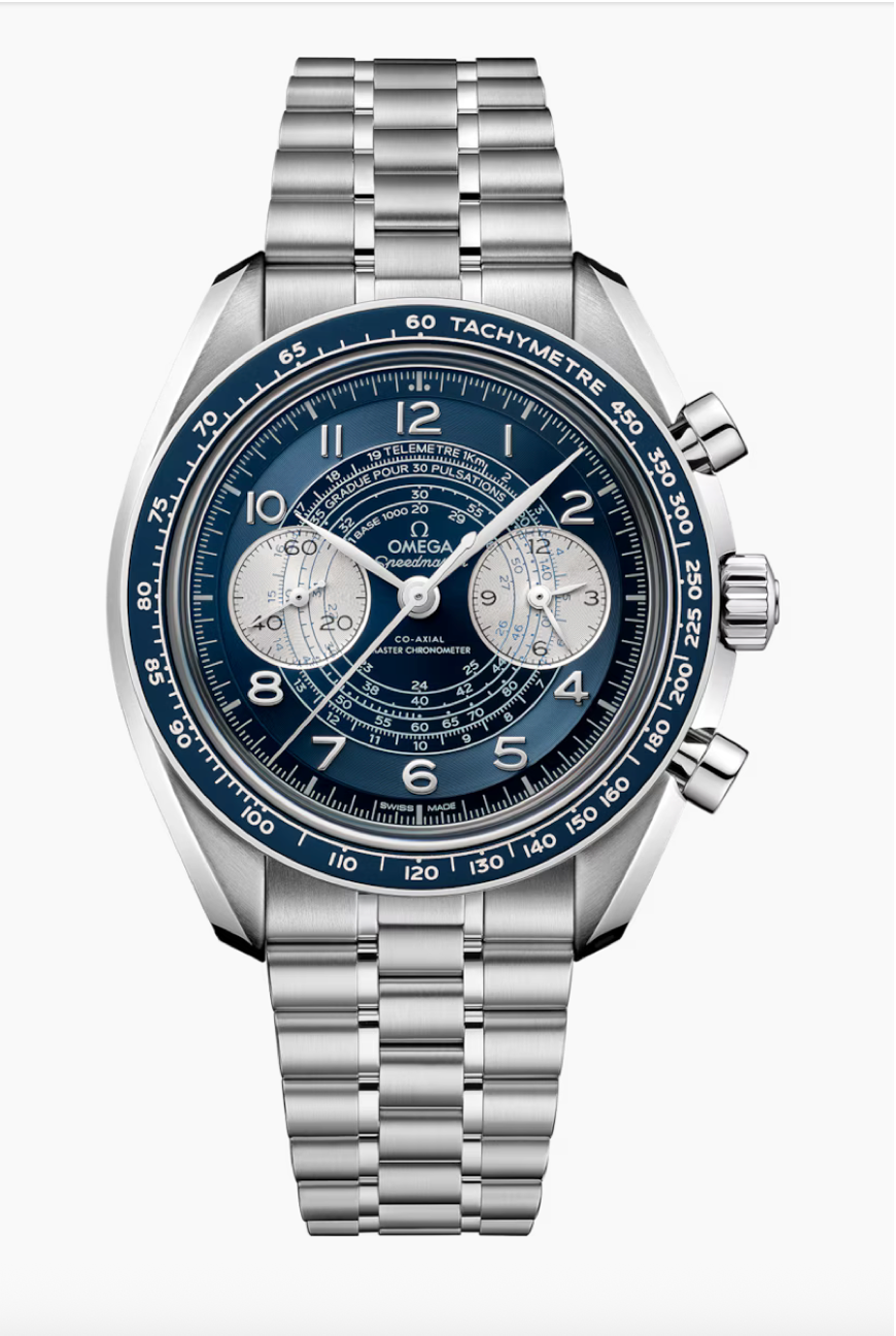 Omega Speedmaster Chronoscope 43 MM Steel Blue Dial Watch 329.30.43.51.03.001