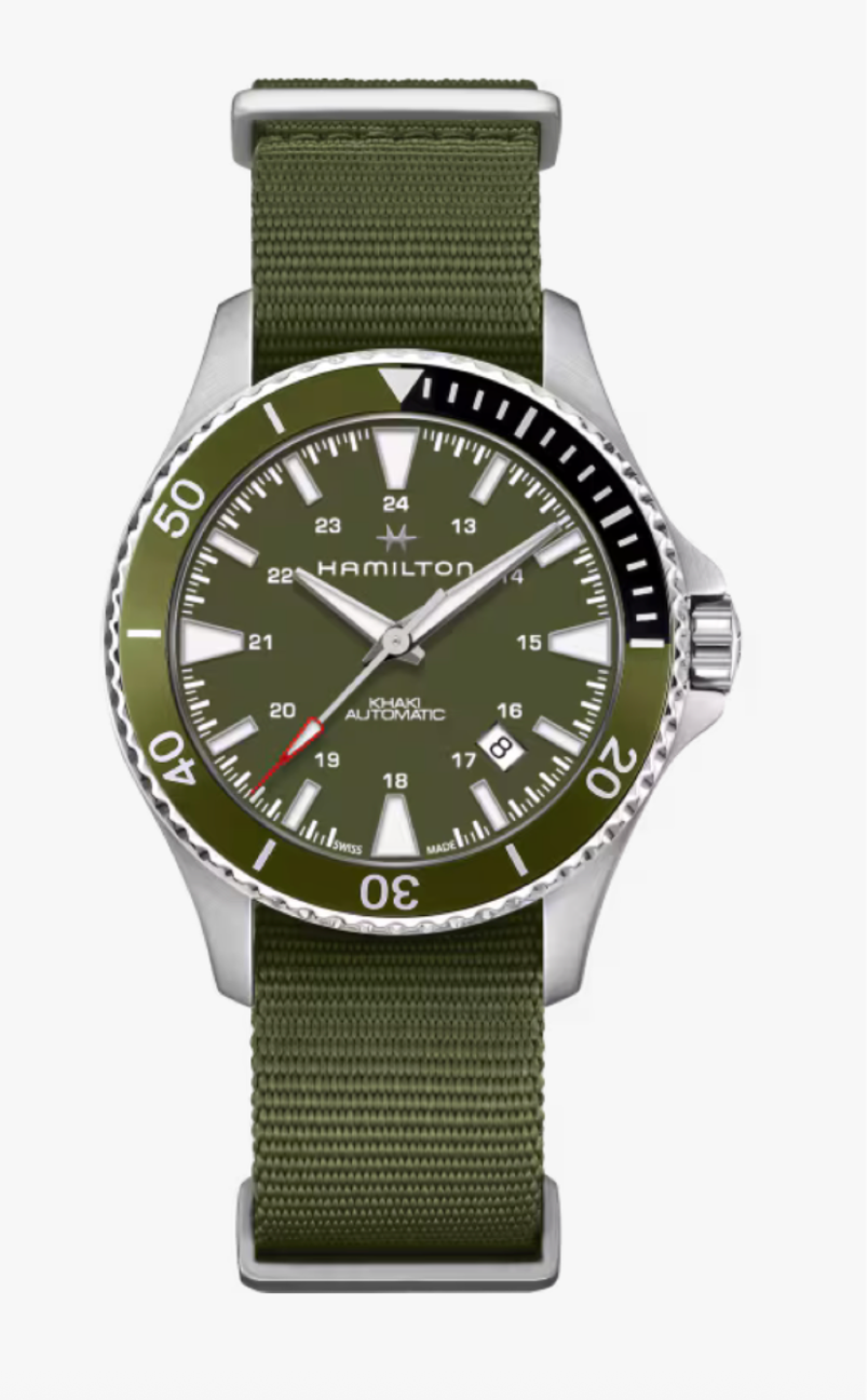Hamilton Khaki Navy Scuba Automatic 40 MM Green Dial Watch H82375961