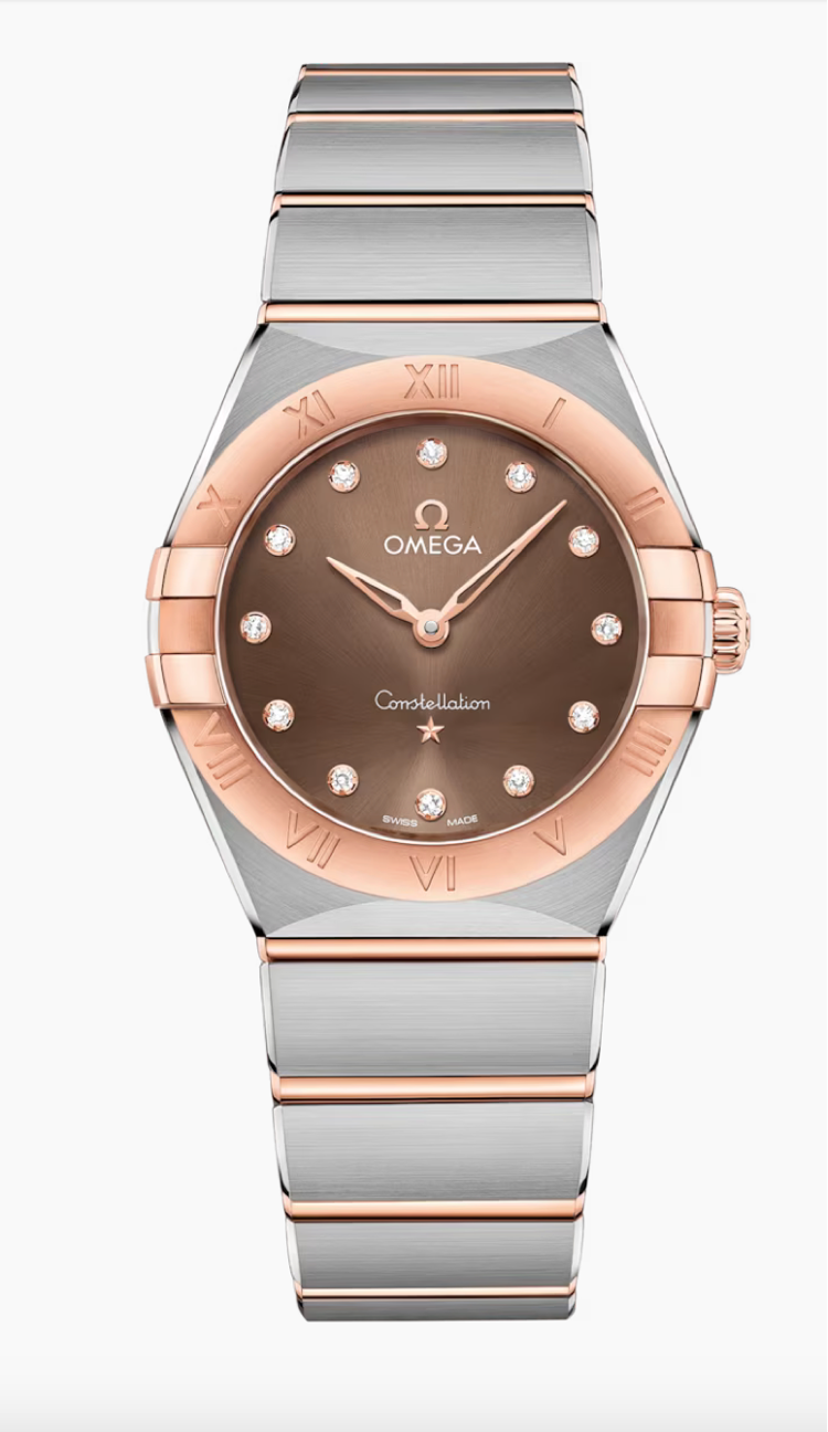 Omega Constellation 28 MM Steel Brown Dial Watch 131.20.28.60.63.001