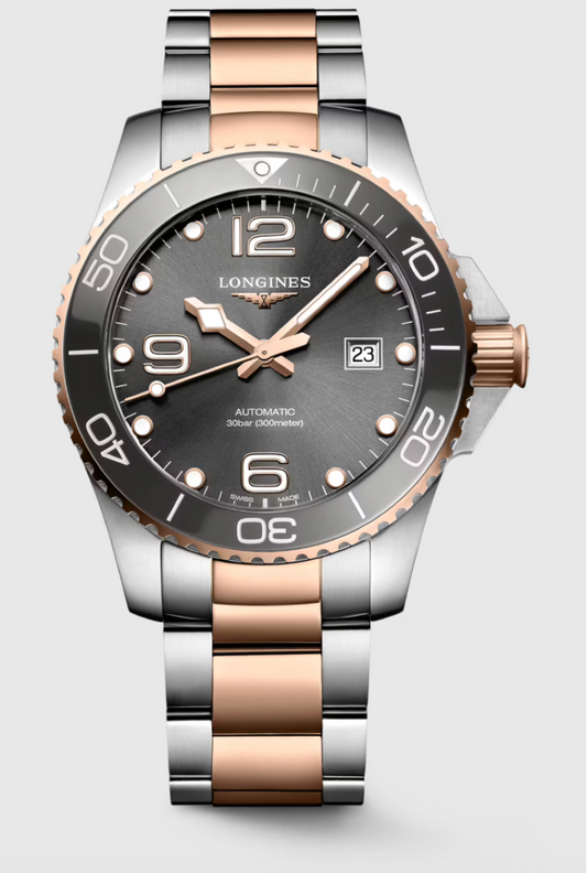 Longines Hydroconquest 43 MM Automatic Stainless Steel Grey Dial Watch L37823787