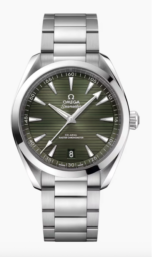 Omega Seamaster AQUA Terra 150M 41 MM Steel On Steel Green Dial Watch 220.10.41.21.10.001
