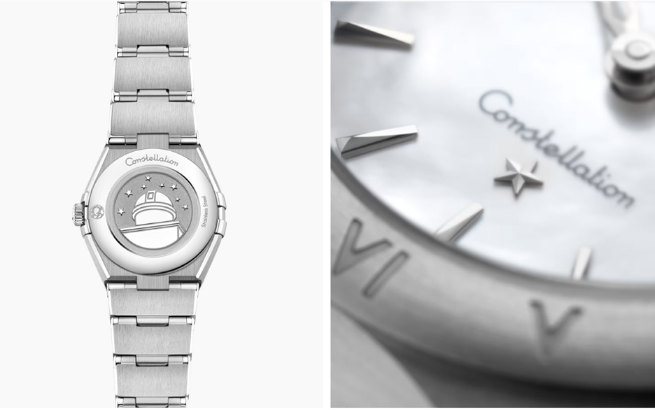 Omega Constellation 25 MM Steel On Steel White Dial Watch 131.10.25.60.05.001