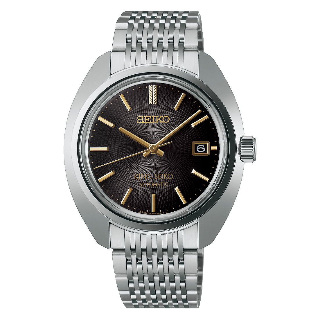 King Seiko KS1969 LE 39.4 MM Stainless Steel Automatic Brown Dial Watch SJE121J1