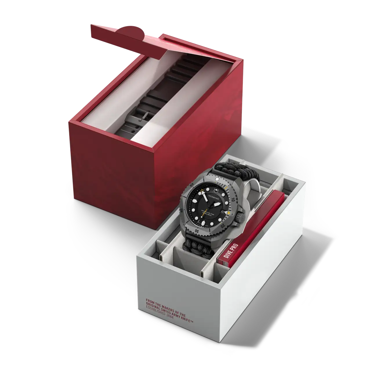 Victorinox Dive PRO Quartz 43 MM Black Bracelet Black Matt Dial Watch 241993.1