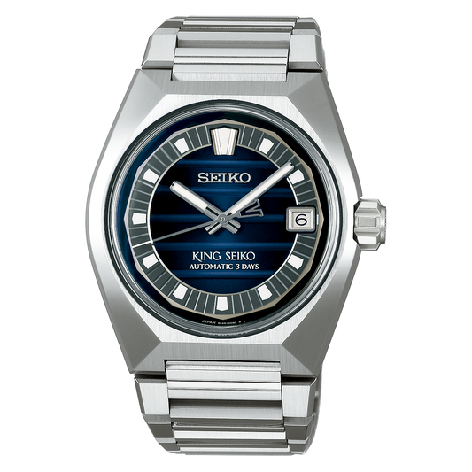 *PRE-ORDER* King Seiko VANAC 41 MM Stainless Steel Automatic Blue Dial Watch SLA085J1