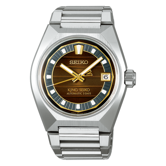 King Seiko VANAC LE41 MM Stainless Steel Automatic Watch SLA089J1