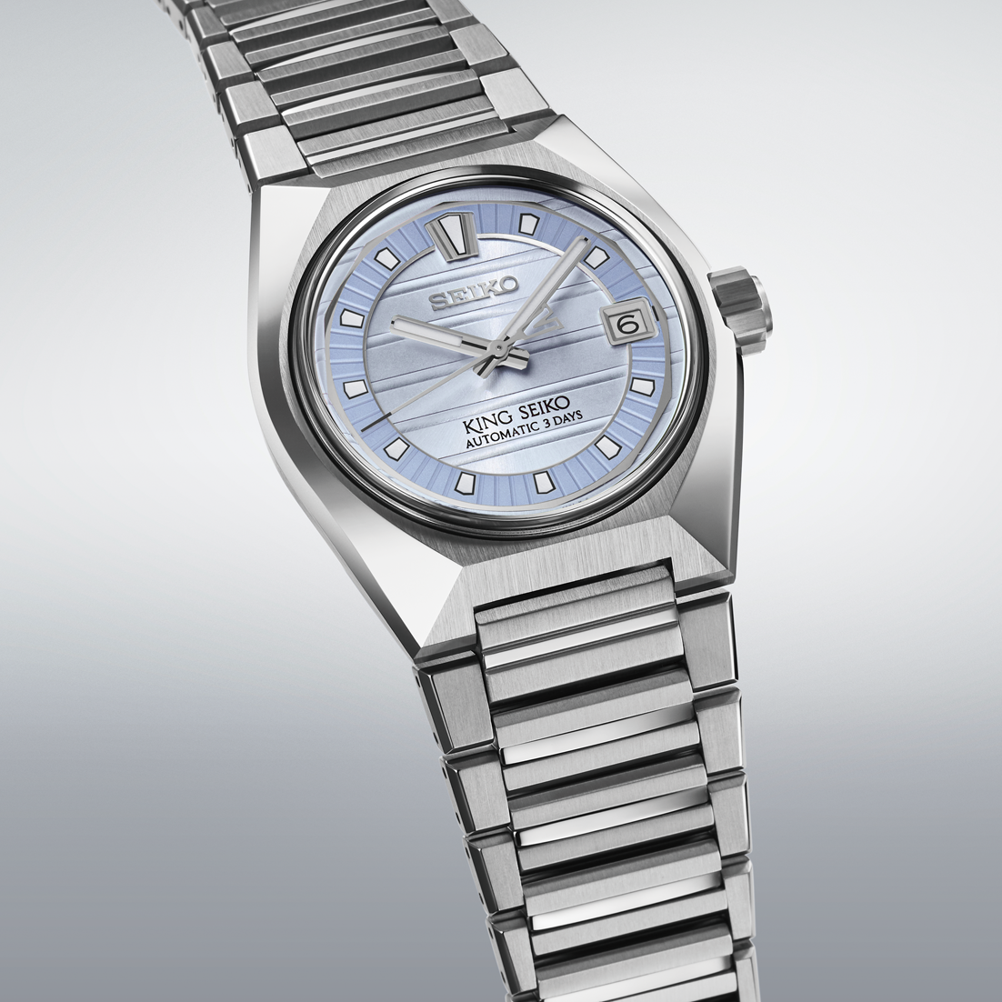 King Seiko VANAC 41 MM Stainless Steel Automatic Watch SLA091J1