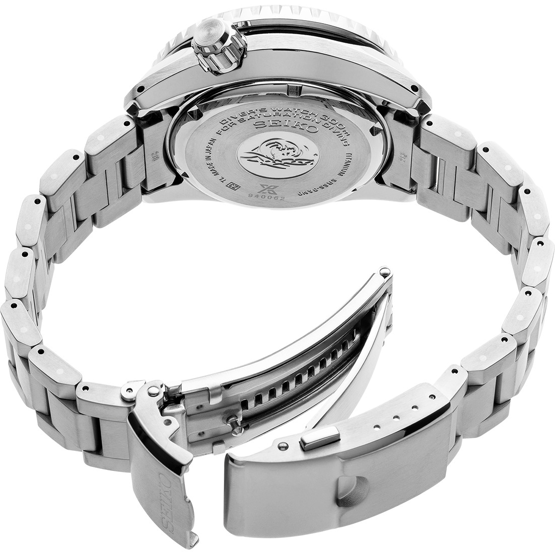 Seiko Prospex LX Line Spring Drive Stainless steel 44.8 MM Black Dial Watch SNR029J1