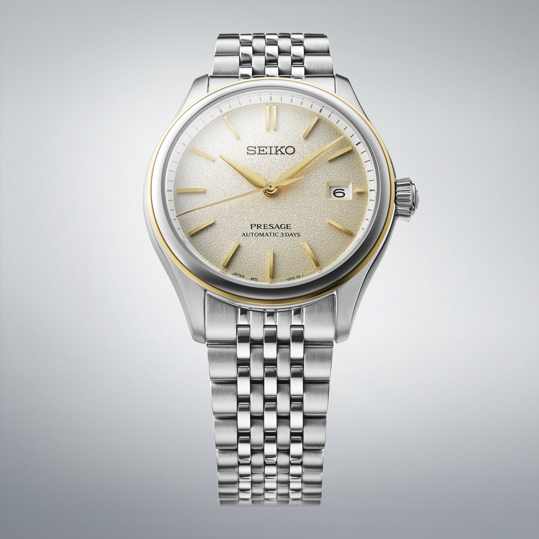 Seiko Presage Classic Series Automatic 40.2 MM Steel White Dial Watch SPB478J1