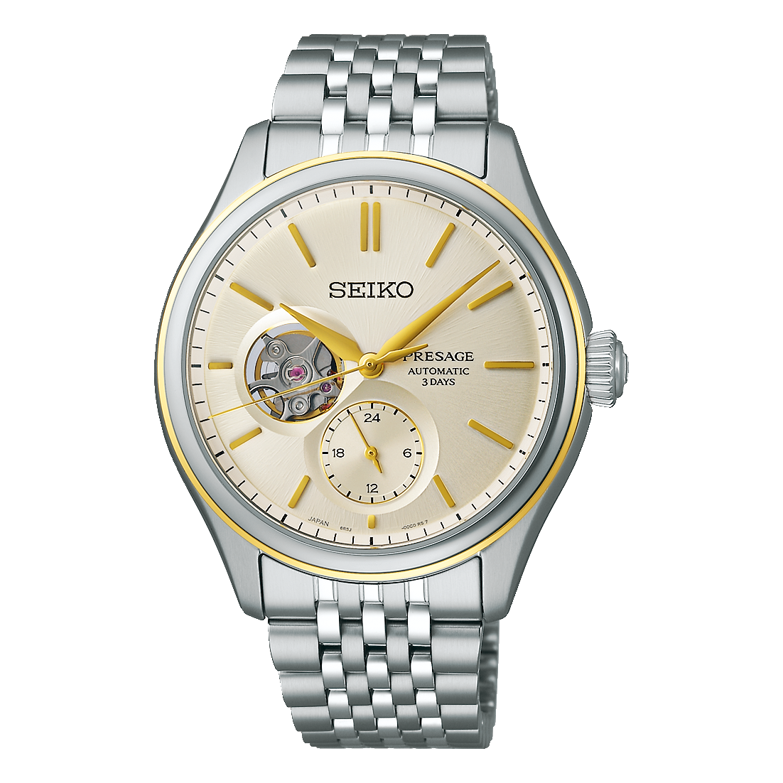 Seiko Presage Classic Series Automatic 40.2 MM Steel While Dial Watch SPB480J1