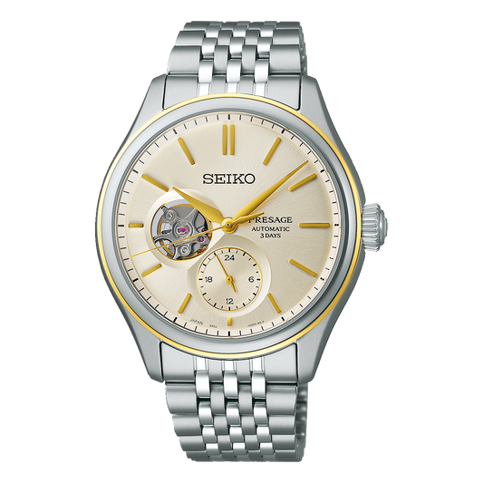 Seiko Presage Classic Series Automatic 40.2 MM Steel While Dial Watch SPB480J1