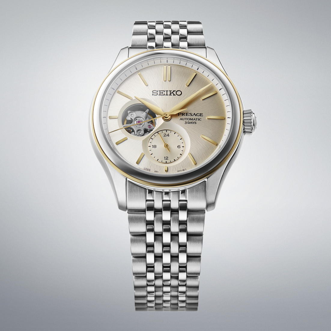 Seiko Presage Classic Series Automatic 40.2 MM Steel While Dial Watch SPB480J1