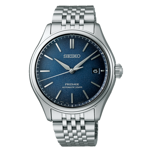 Seiko Presage Classic Series Automatic 40.2 MM Stainless Steel Blue Dial Watch SPB525J1