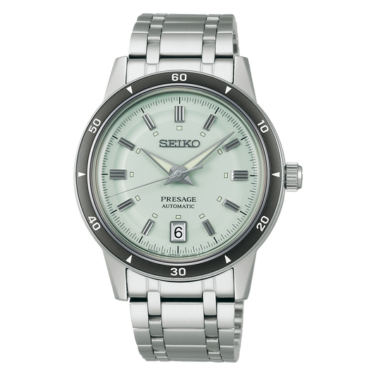 Seiko Presage 60's Style Stainless Steel 39.5 MM Automatic Watch SRPL71J1