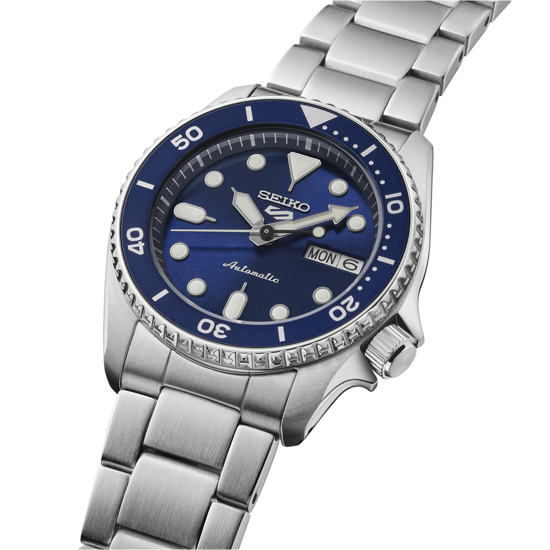 Seiko SKX 5 Sports Series 38 MM SS Blue Dial Automatic Watch SRPL77K1