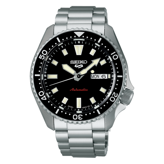 Seiko SKX 5 Sports Series 42.5 MM Stainless Steel Black Dial Automatic Watch SRPL85K1