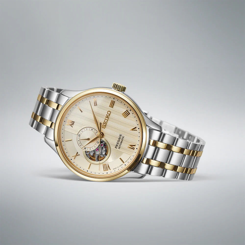 Seiko Presage Japanese Zen Gardens 41.8 mm Automatic Stainless Steel Watch SSA464J1