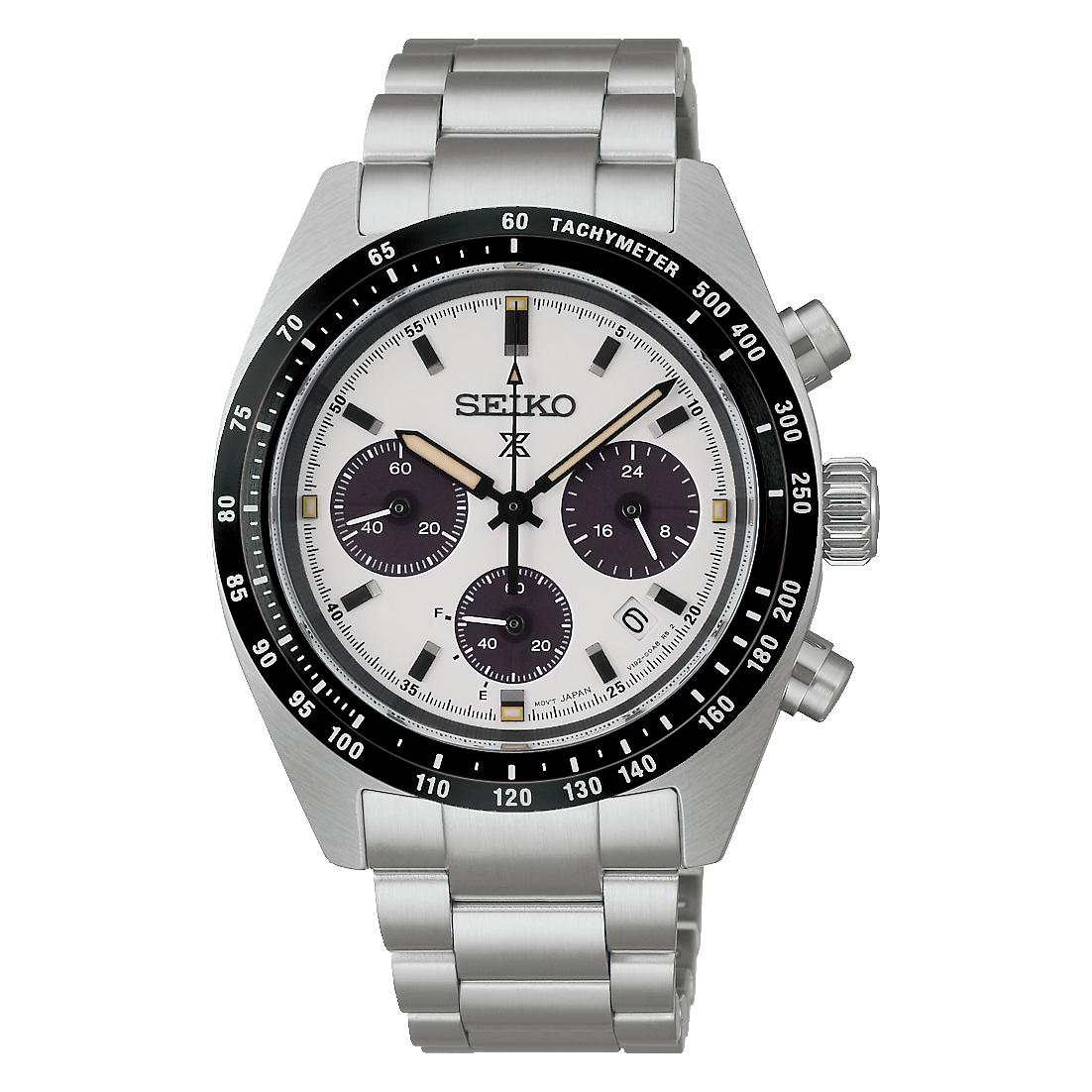 Seiko Prospex Speedtimer Solar Chronograph 39 MM White Dial Watch SSC961P1