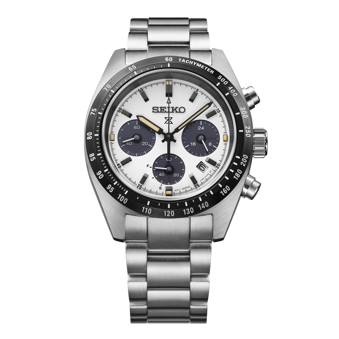 Seiko Prospex Speedtimer Solar Chronograph 39 MM White Dial Watch SSC961P1
