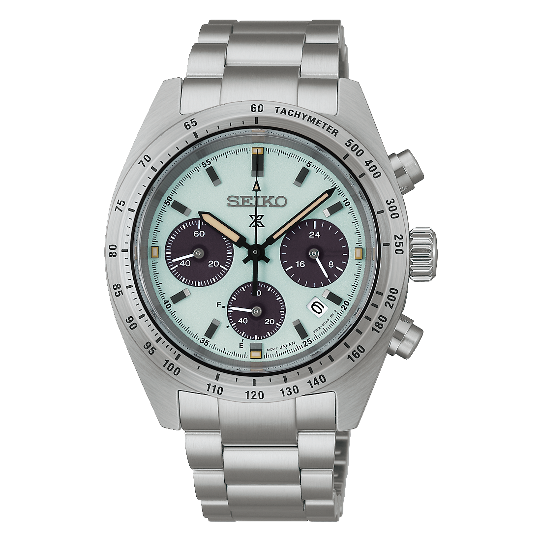 Seiko Prospex Speedtimer Solar Chronograph 39 MM Mint Dial Watch SSC965P1