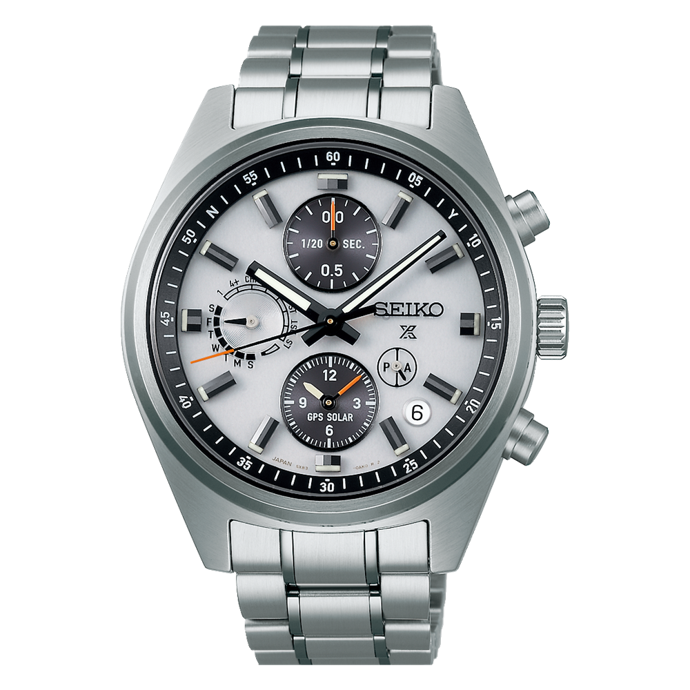 Seiko Prospex Speedtimer 42 MM SS GPS Solar Grey Dial Watch SSH165J1