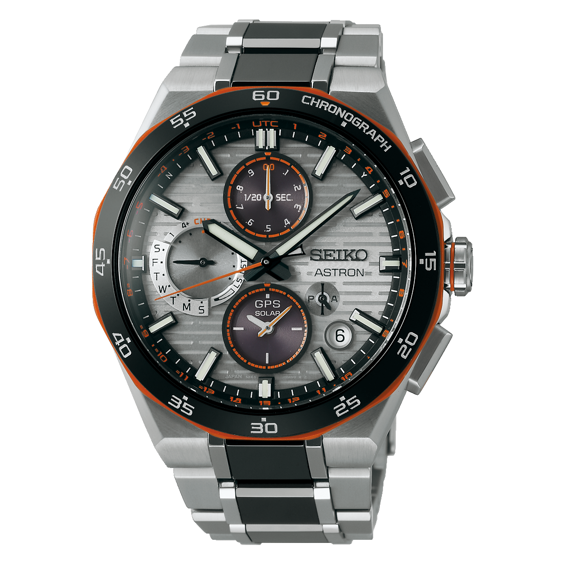 Seiko Astron GPS Solar LE Titanium 43.3 MM Grey Dial Watch SSH183J1