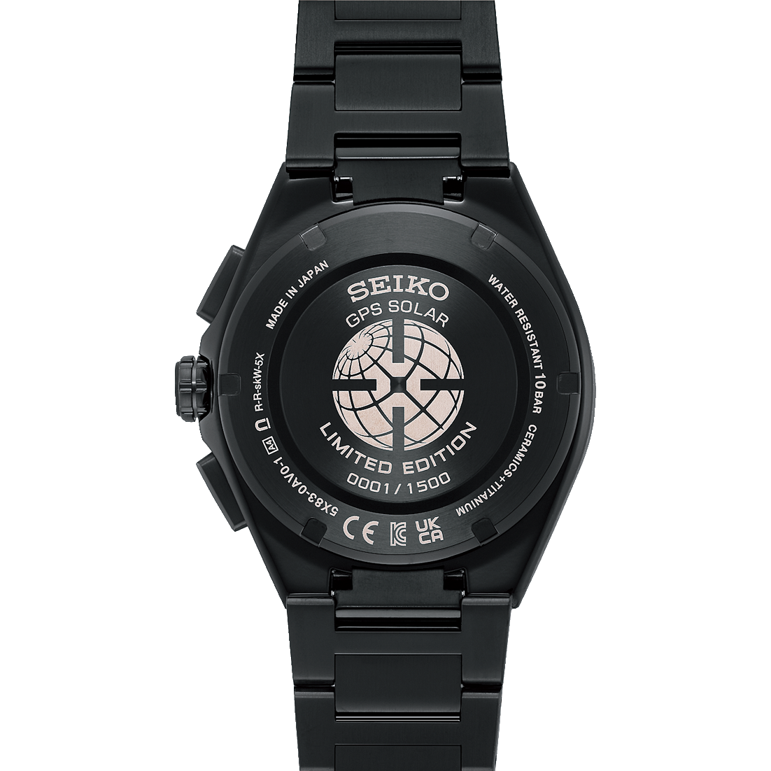 Seiko Astron GPS Solar LE Of 1,500 Pieces Titanium 43.3 MM Watch SSH187J1