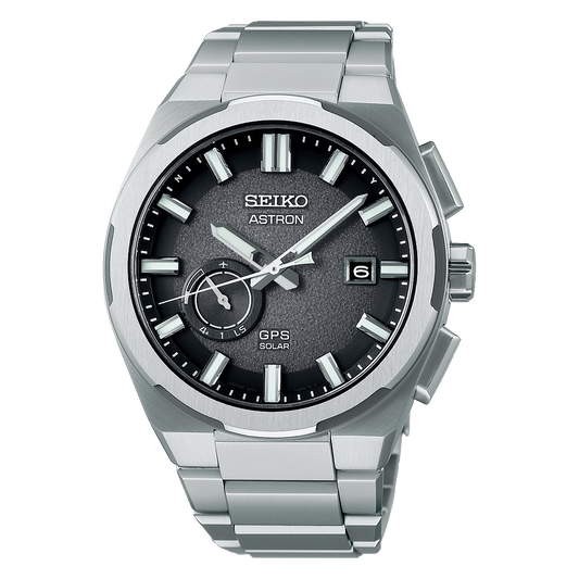 Seiko Astron GPS Solar Titanium 42 MM Black Dial Watch SSJ025J1