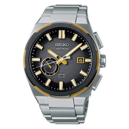 Seiko Astron GPS Solar Titanium 42 MM Black Dial Watch SSJ026J1