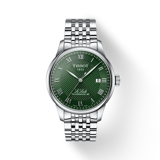 Tissot Le Locle Powermatic 80 SS 39.3 MM Green Dial Watch T006.407.11.093.00