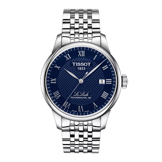 Tissot Le Locle Powermatic 80 39.3 MM SS Automatic Blue Dial Watch T006.407.11.043.00