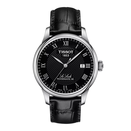Tissot Le Locle Powermatic 80 39.3 MM SS Automatic Black Dial Watch T006.407.16.053.00